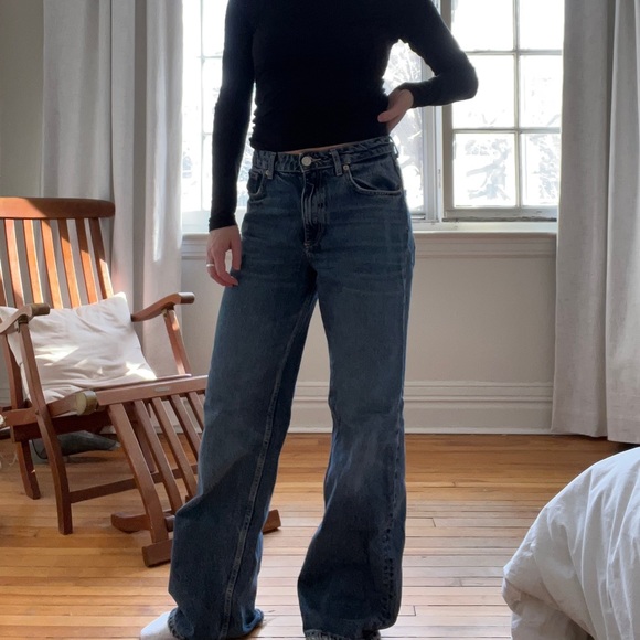 Zara Boogie Low Rise Loose Jeans - Picture 1 of 7